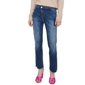 Maje Cross Front Straight-Cut Jeans